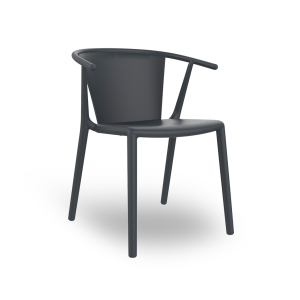 Steely plaststol m. armlæn