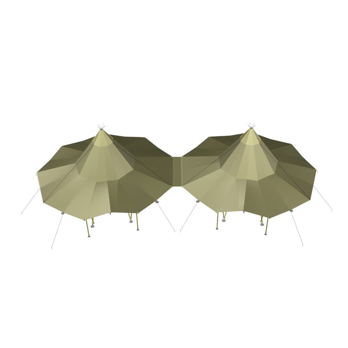 Samlestykke Teepee Ø10,5m Canvas