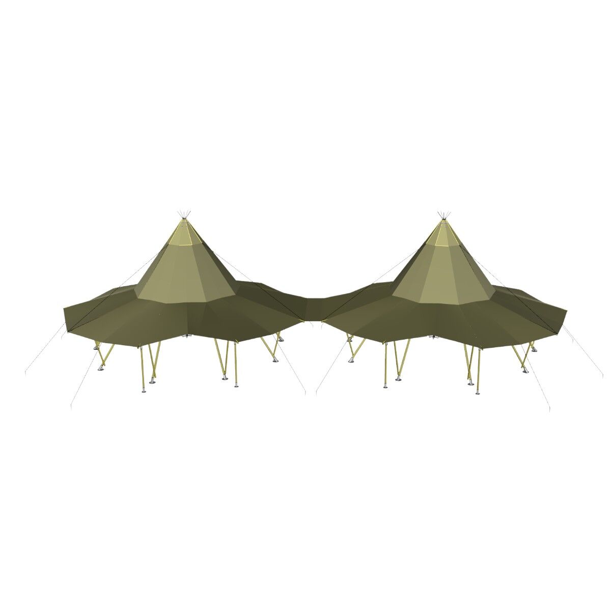 Samlestykke Teepee Ø8m Canvas