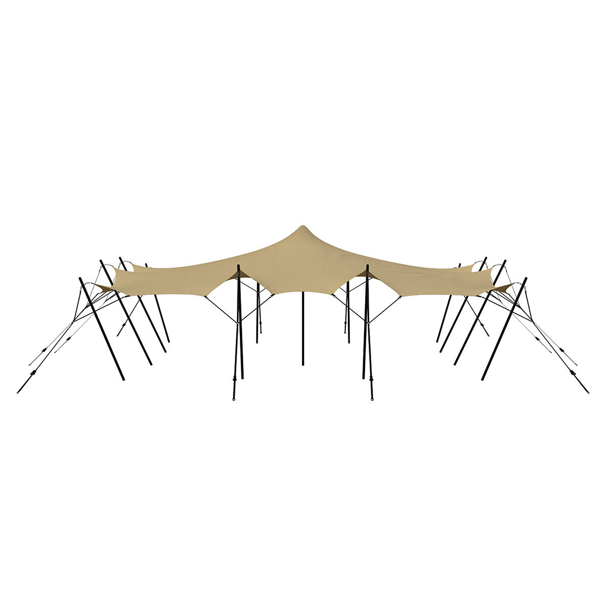 Stretch tent 9x12m - SAND - Komplet