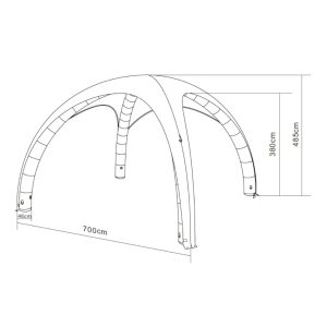 Komplet Air Cover 7x7m - Fullprint