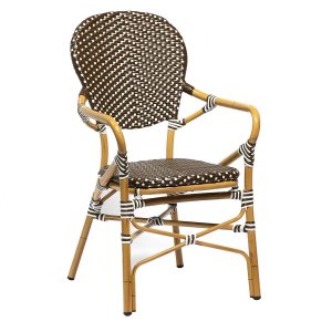 Magda - Caféstol m. armlæn - Flet