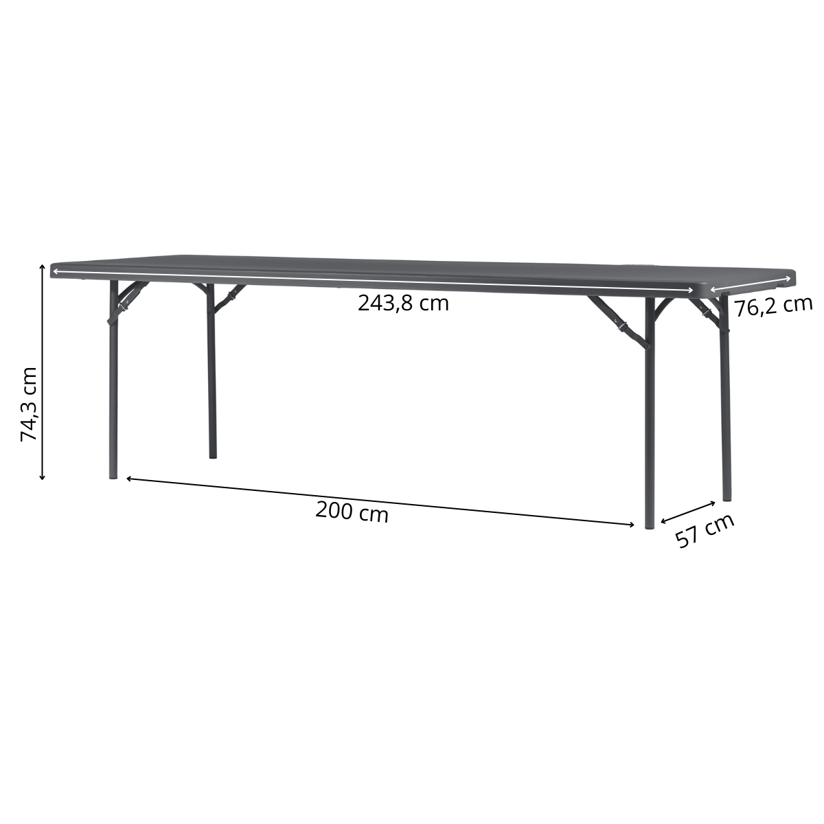 Zown New Classic - klapbord XL 240x76 cm