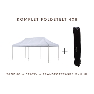 Foldetelt Komplet 4x8m Premium
