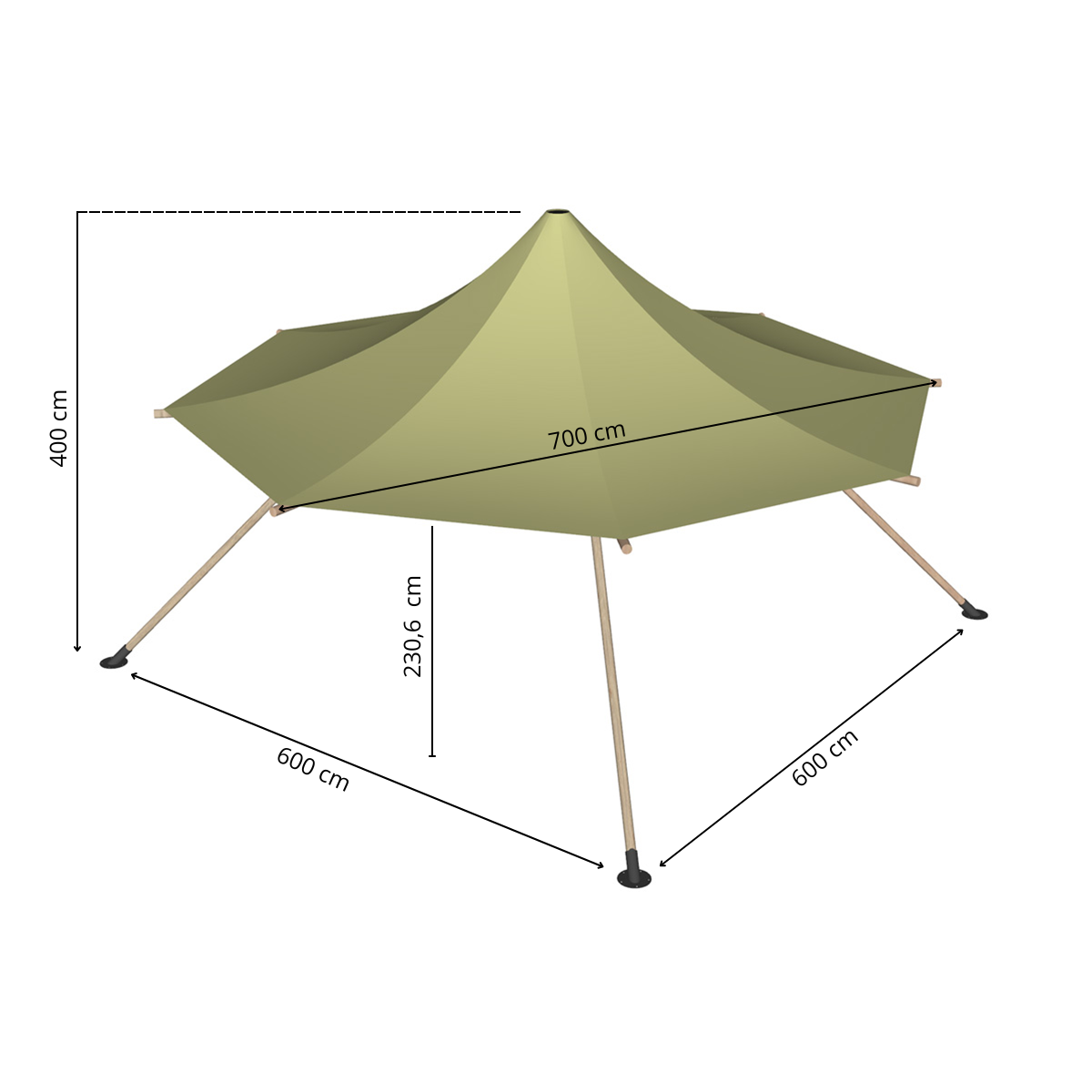 Timber Top 6x6m