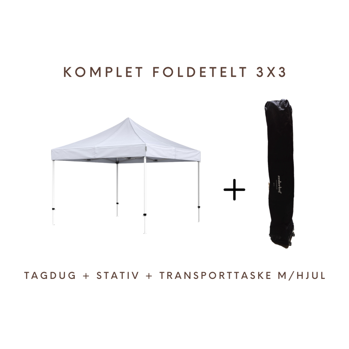 Foldetelt Komplet 3x3m Economy