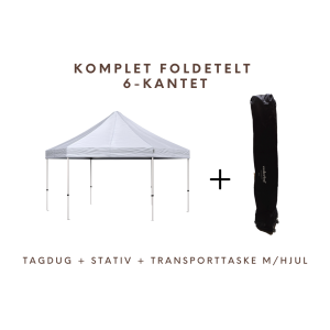 Foldetelt Komplet 6-kantet, HEXA 40mm