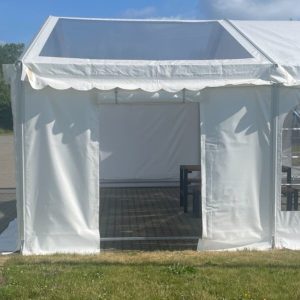 Side 2,2m hvid - kd/dør GV, v.  PVC
