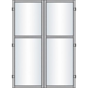 UP & DOWN modul dør dobb.150x195 cm