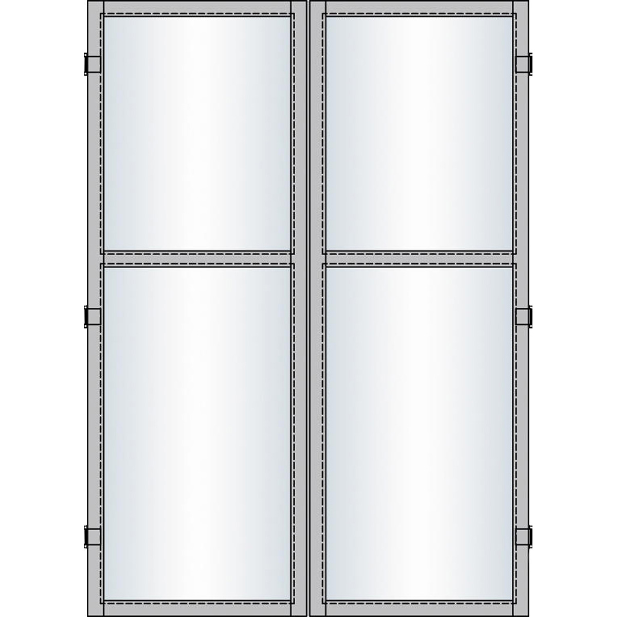 UP & DOWN modul dør dobb.150x195 cm