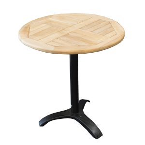 TEAK bordplade Rund