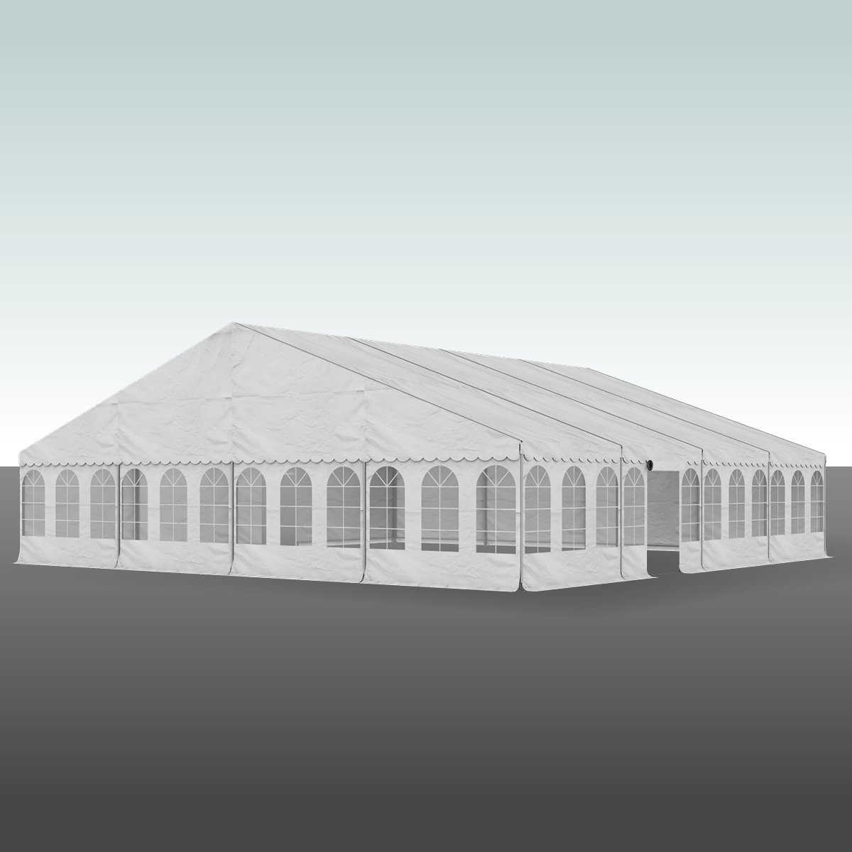 Partytelt Komplet 12 x 12 mtr. HVID