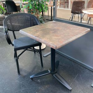 WERZALIT - Rustbrun bordplade firkantet