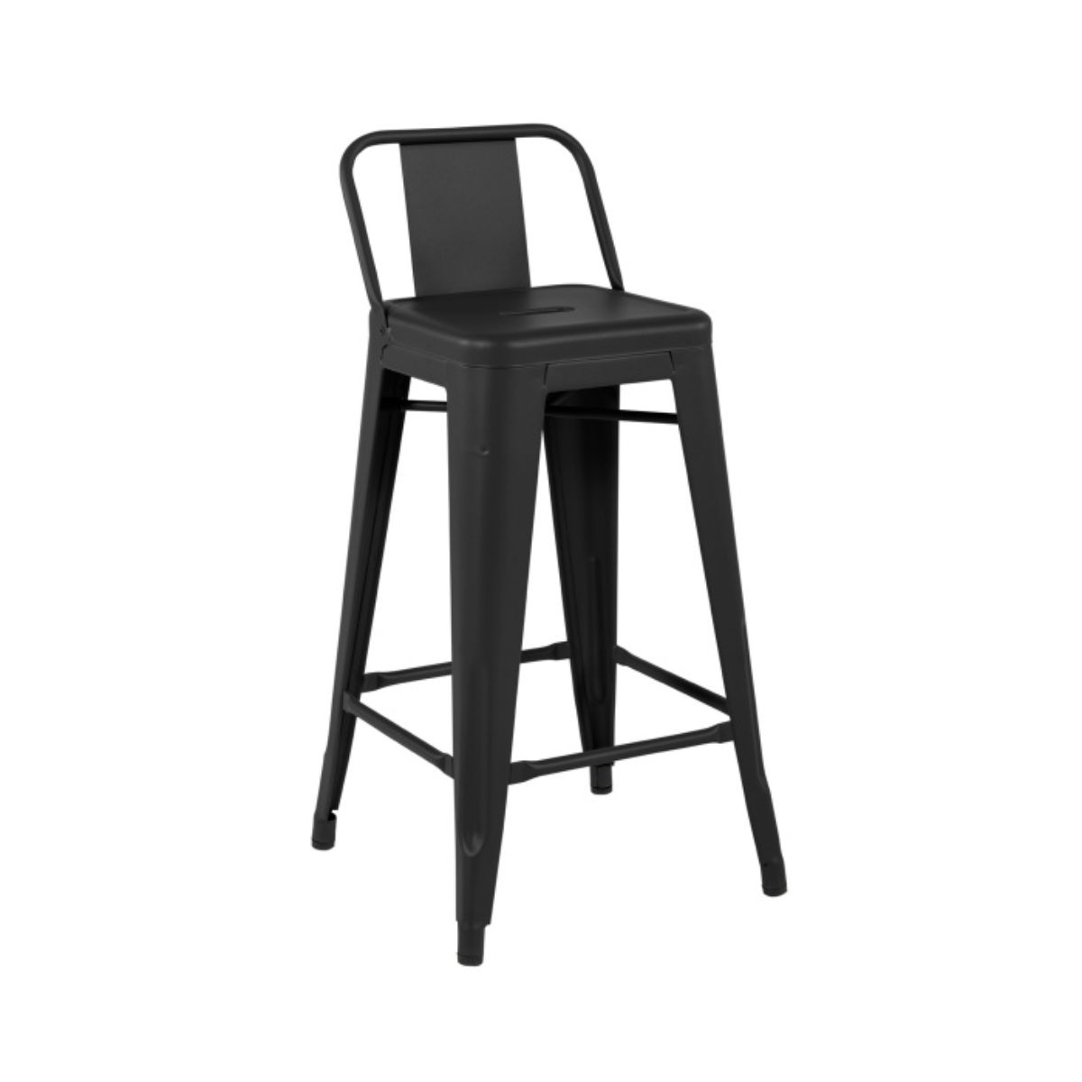 TOLIX H 75 barstol m ryg med sædehøjde 75cm