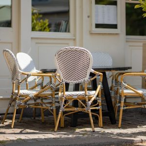 Magda - Caféstol m. armlæn - Flet
