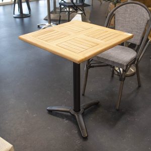 TEAK bordplade firkantet