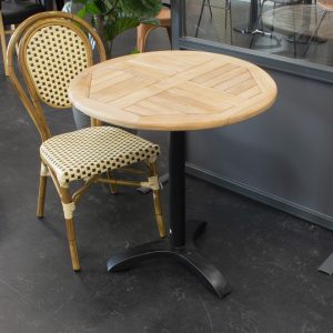 TEAK bordplade Rund