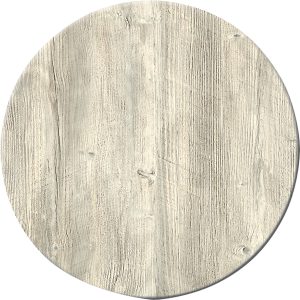 WERZALIT - Træhvid bordplade rund